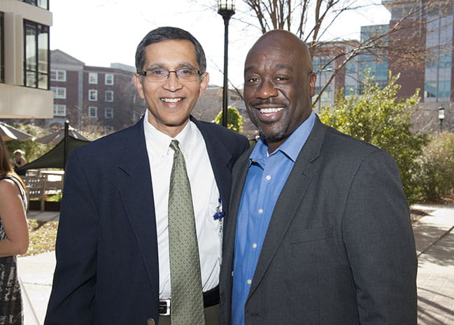 Dr. Prabhakar Baliga and kidney transplant recipient Everett German