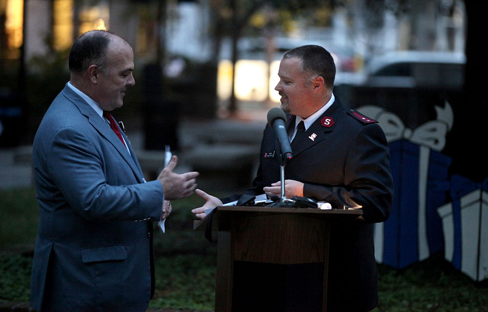 men shake hands