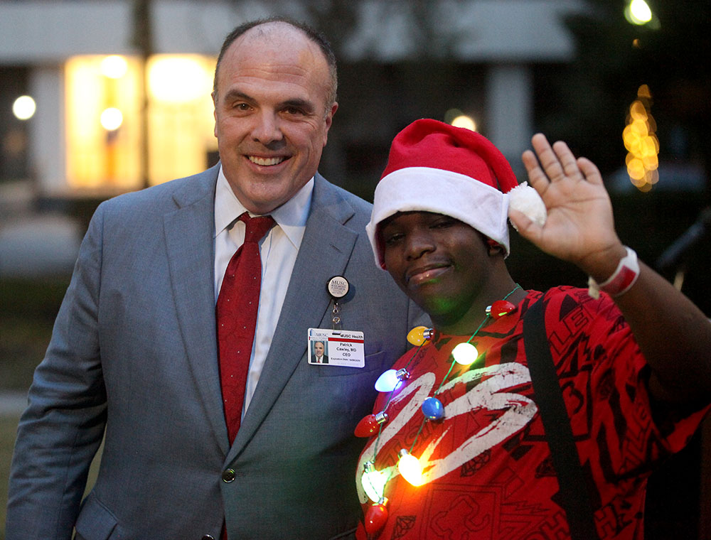 MUSC Health CEO and patient