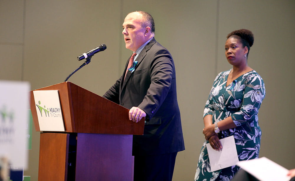Dr. Cawley at Tri-County Health symposium