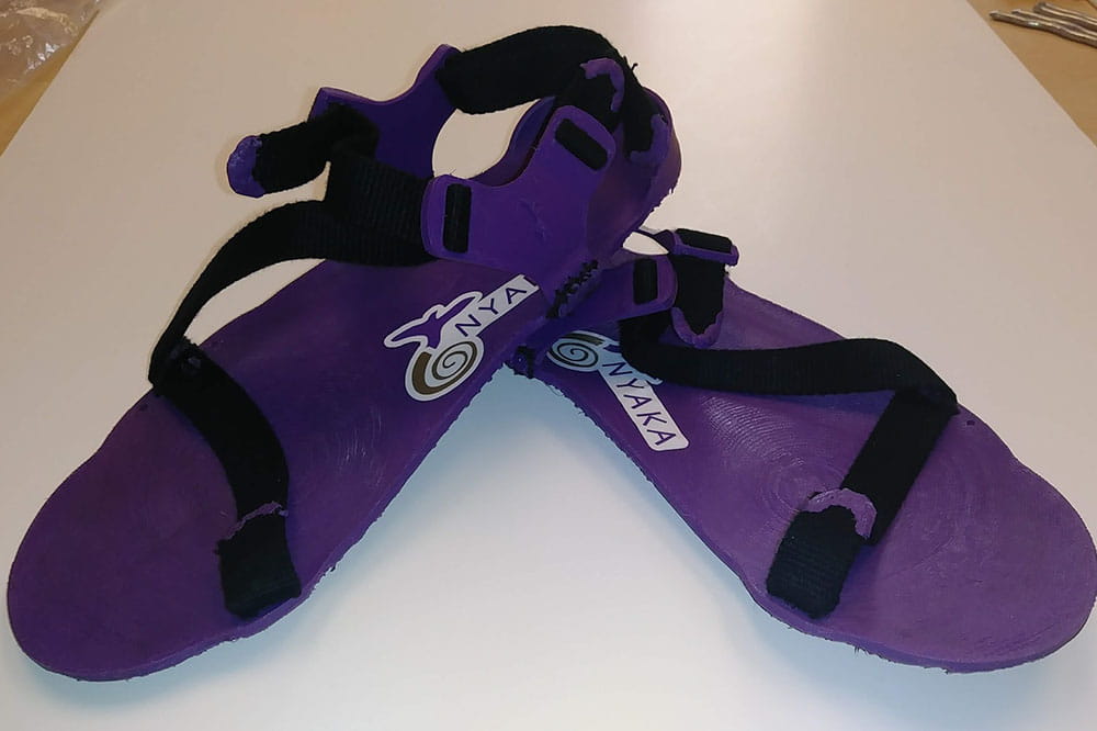 Mark Semler's marathon sandals
