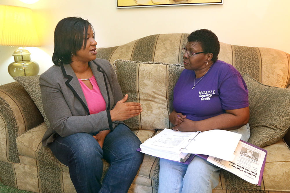 Dr. Edith Williams and Glenda Davis-Allen