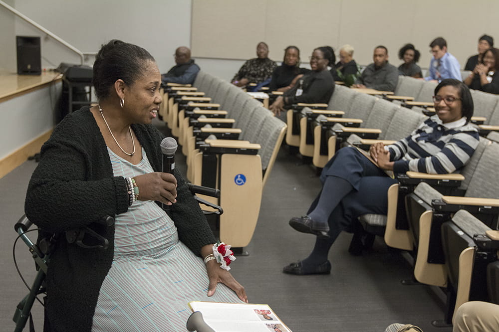 Dr. Sherron Jackson speaks at Black History Month event